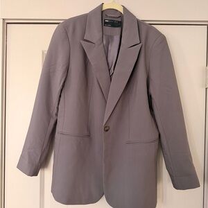 ASOS DESIGN tailored relaxed blazer in slate gray